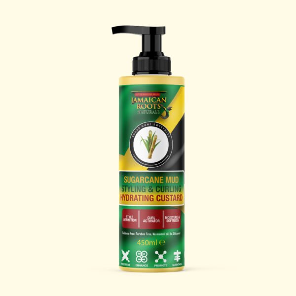 Jamaican Roots Sugarcane Mud Styling & Curling Hydrating Custard